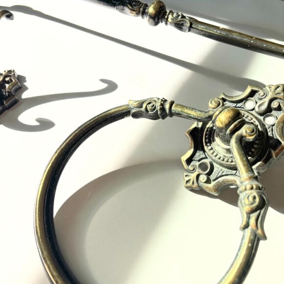 Set of Vintage Ajax Brass Premiere Collection Hardware Set - Picture 6 of 6